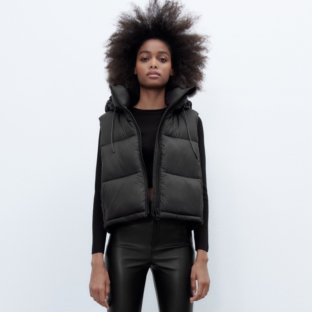 ZARA WATER REPELLENT PUFFER VEST